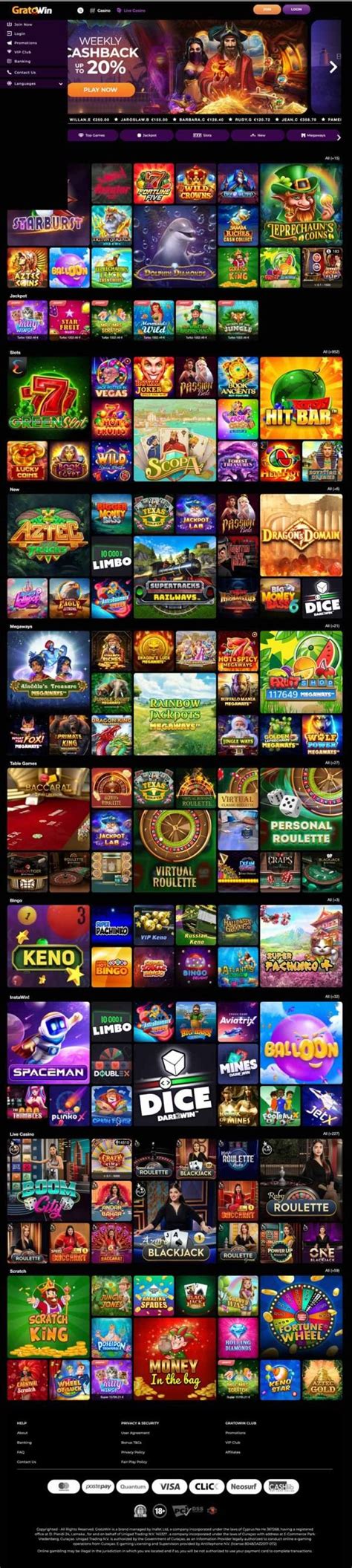 gratowin com|GratoWin Casino Review .